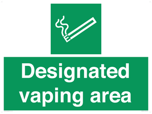 Designated vaping area